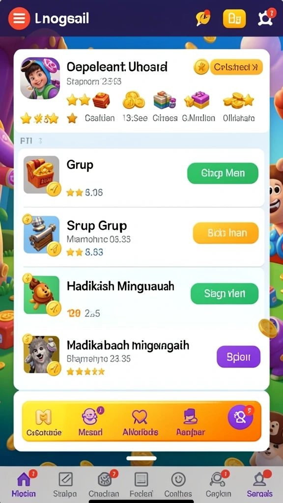 jawara79 - Tampilan menu utama yang menarik dan mudah dinavigasi.